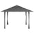 Outsunny Pop-up Gazebo with Double Roof, 4 x 4m, Canopy Tent, UV Proof, Roller Bag, Adjustable Legs, Outdoor Party, Steel Frame, Dark Grey