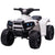 HOMCOM 6 V Kids Ride on Cars Quad Bike Electric ATV Toy Quad Bike for Toddlers w/ Headlights Battery Powered for 18-36 months White+Black