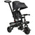 HOMCOM 4 in 1 Baby Tricycle Toddler Stroller Foldable Pedal Tricycle w/ Reversible Angle Adjustable Seat Removable for 1-5 Years - Black