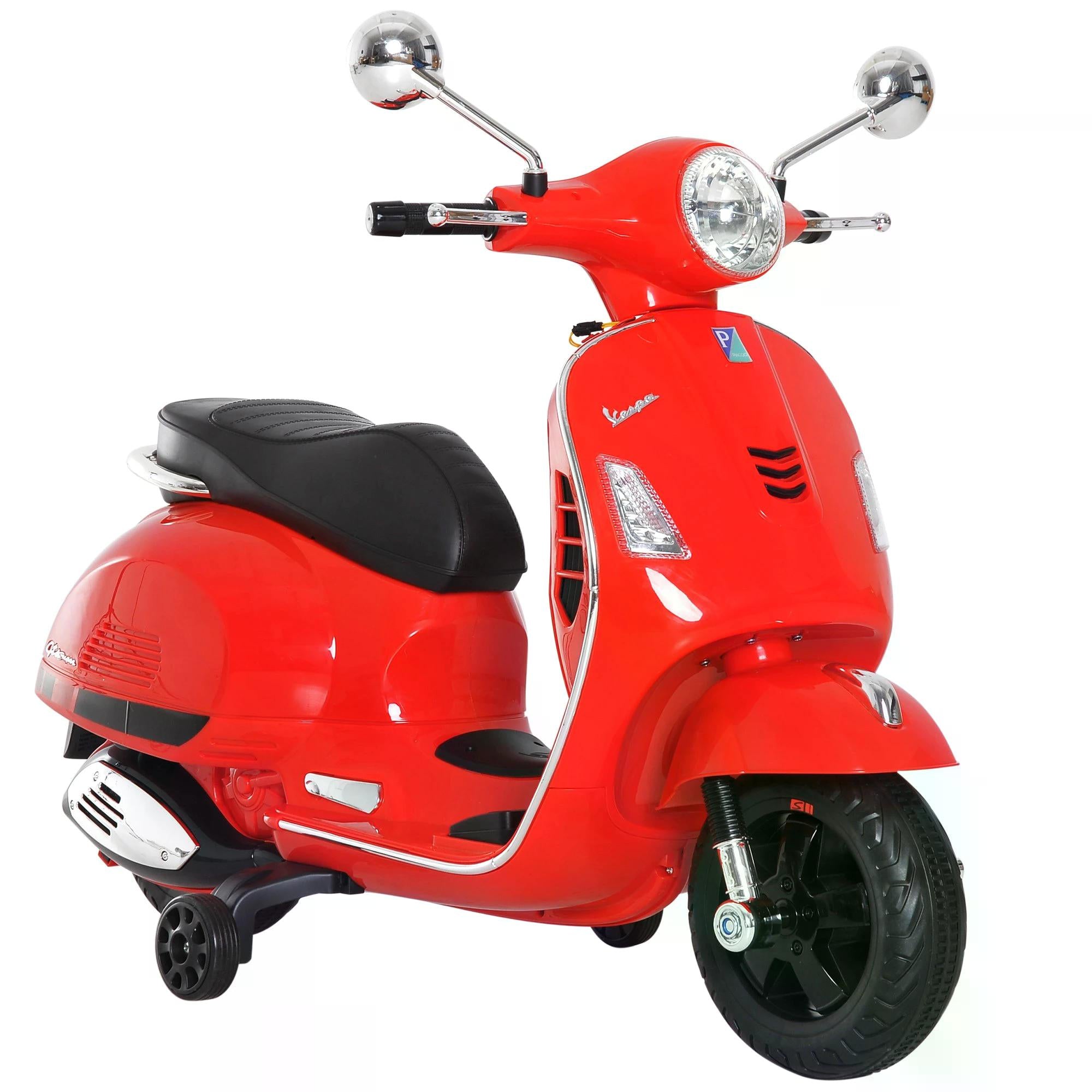 HOMCOM Kids' Motorcycle Ride-On: 6V with LED Illumination, Safe and Thrilling, Crimson