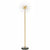 HOMCOM Modern Floor Lamp, Tall Standing Lamp with Dandelion-like Lampshade for Living Room