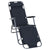 Outsunny Folding Reclining Sun Lounger, 2 in 1 Garden Chair with Adjustable Back & Pillow, Black