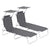 Outsunny Canopy Lounger: Foldable Sun Bed with Adjustable Mesh Backrest & Shade, Patio Recliner, Grey