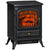 HOMCOM Electric Fire Place 1850W Heater-Black