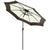 Outsunny 2.7m Garden Parasol Umbrella with 8 Metal Ribs, Tilt and Crank, Outdoor Sunshades for Garden, Patio, Beach, Yard, Coffee