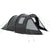 Outsunny Spacious Tunnel Tent for 3-4 Persons, Two-Room Camping Shelter with Windows, Ventilation Covers, Carry Bag, Black