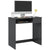 HOMCOM Compact Computer Desk with Keyboard Tray and Drawer, Study Desk, Writing Desk for Home Office, Grey