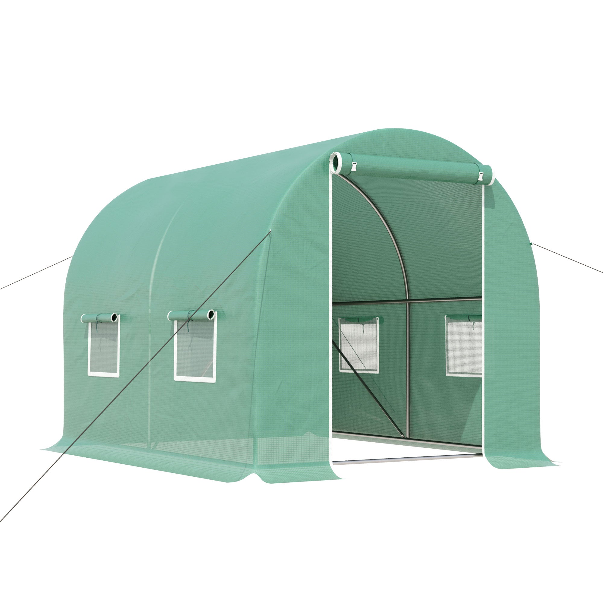 Outsunny Walk-In Greenhouse: Spacious 3 x 2 M, Weather-Resistant, Easy Assembly, Verdant Green