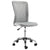 Vinsetto Ergonomic Office Mesh Task Chair, Armless, Mid Back, Height Adjustable, Swivel Wheels, Grey