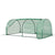 Outsunny Tunnel Greenhouse, Steel Frame Outdoor Grow House with PE Cover, Roll-up Door, Green, 200x100x80cm