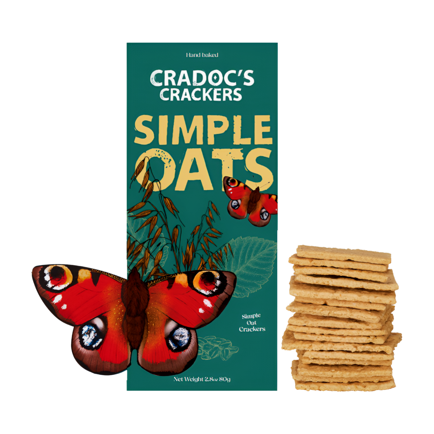 Cradoc's Simple Oats Crackers (80g)