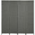 HOMCOM 4-Panel Room Dividers, Wave Fibre Freestanding Folding Privacy Screen Panels, Partition Wall Divider for Indoor Bedroom Office, 170 cm, Grey