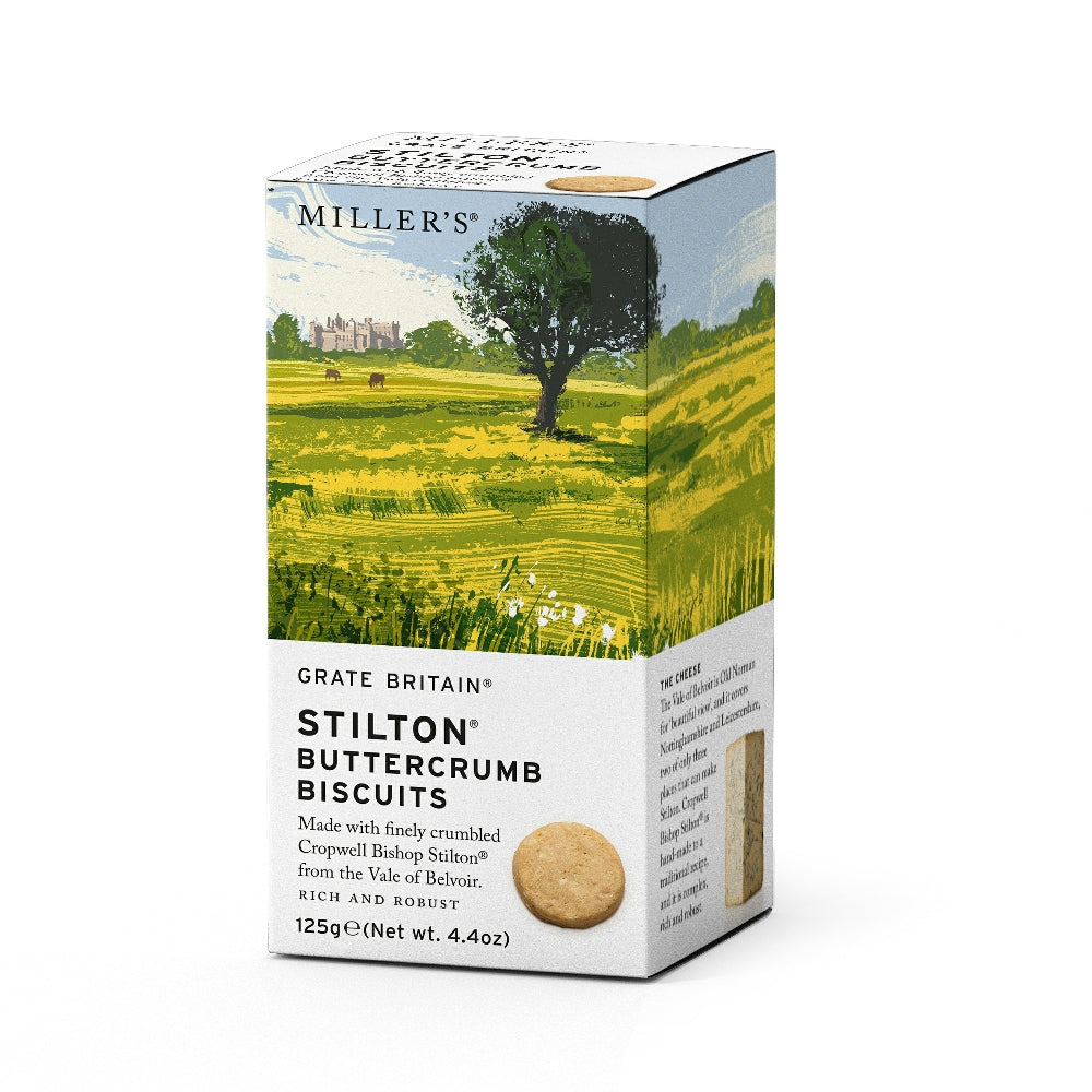 Artisan Biscuits Grate Britain Stilton Buttercrumb Biscuits (125g)