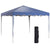 Outsunny 3x3(m) Pop Up Gazebo Canopy, Foldable Tent with Carry Bag, Adjustable Height, Wave Edge, Garden Outdoor Party Tent, Blue