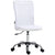 Vinsetto Ergonomic Office Chair, Adjustable Mesh Desk Chair without Arms, Swivel Wheels, for Home Office, White