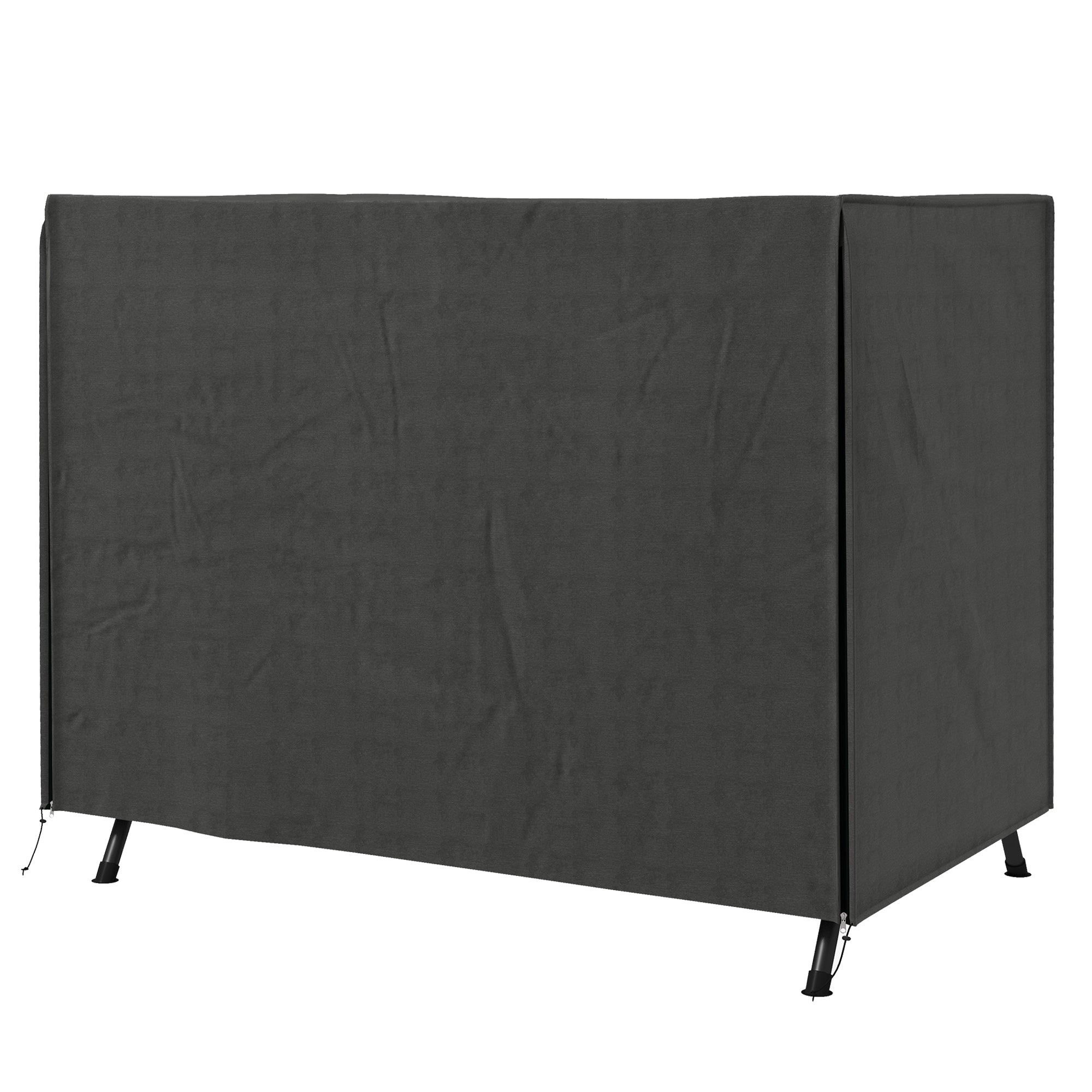 Outsunny Patio Swing Shelter: Waterproof Oxford Canopy for Outdoor Seating, Dark Grey, Ample Coverage