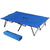 Outsunny Folding Double Camping Cot, Lightweight Outdoor Patio Sunbed with Carry Bag, Blue