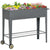 Outsunny Raised Garden Bed with Wheels, Mobile Planter Flower Box with Bottom Shelf Grey, 104 x 39 x 80cm