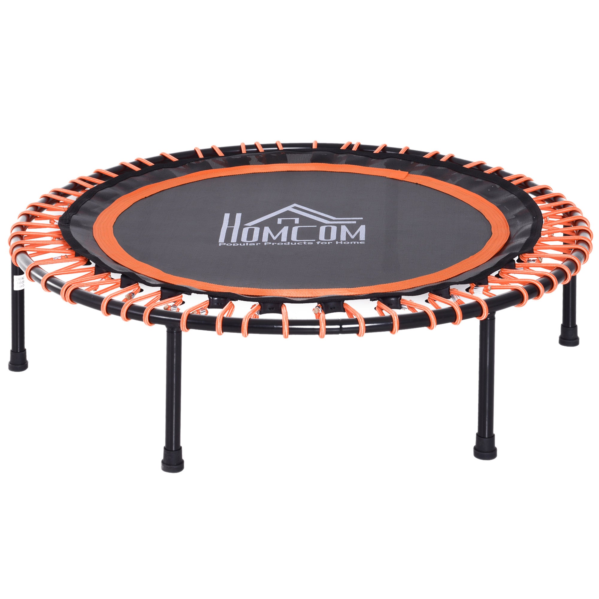 HOMCOM Mini Round Trampoline Aerobic Exercise Bungee Rebounder Jumper