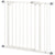 PawHut Metal 74-87cm Wide Adjustable Dog Gate White