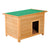 Pawhut 85cm Elevated Dog Kennel Wooden Pet House Outdoor Waterproof