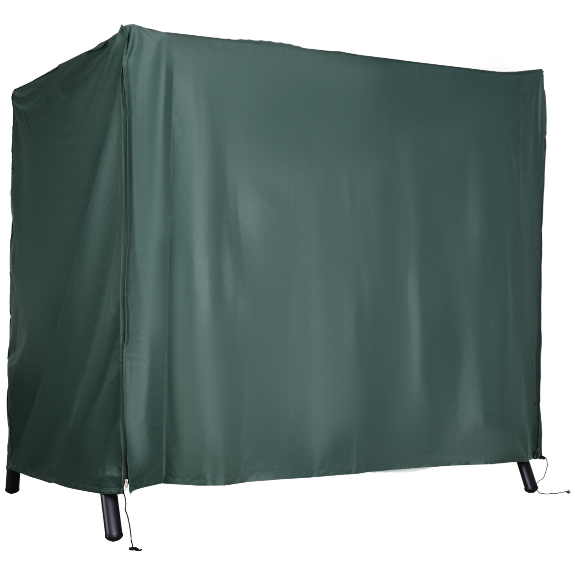 Outsunny Swing Seat Protector: Waterproof Oxford Polyester Cover for Outdoor Furniture, Lush Green Hue, 164cm Height