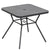 Outsunny Square Outdoor Table, Patio Bistro Coffee Table with Faux-marbled Top and 42mm Umbrella Hole for Garden