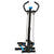 HOMCOM Adjustable Twist Stepper Fitness Step Machine, LCD Screen, Height-Adjust Handlebars, Home Gym, Black and Blue