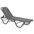 Outsunny Sun Lounger Relaxer Recliner with 5-Position Adjustable Backrest Lightweight Frame for Pool or Sun Bathing Grey