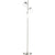 HOMCOM 3-Light Tree Floor Lamps for Living Room, Modern Standing Lamp for Bedroom with Globe Lampshade, Steel Base, (Bulb not Included), Silver