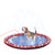 PawHut 150cm Splash Pad Sprinkler for Pets Dog Bath Pool Water Game Mat Toy Non-slip Outdoor Backyard Red