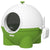 PawHut Large Cat Litter Box: Hooded Tray with Lid, Scoop & Top Handle for Easy Entry, Green