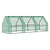 Outsunny 270 x 90 x 90 cm Steel Frame Poly Tunnel Steeple Greenhouse - Green