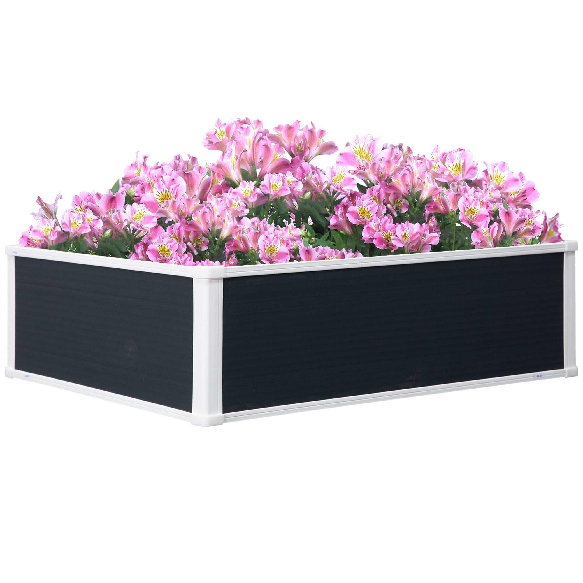 Outsunny Raised Planter Bed: Patio Vegetable & Floral Oasis, PP Construction