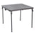 Outsunny Folding Camping Table for Outdoor Events Garden Camping BBQ Party, 86Lx86Wx71.5H cm-Black/Brown