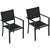 Outsunny Set of Two Aluminium Stacking Garden Chairs