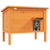 PawHut Feral Cat House, Wooden Insulated with Removable Floor, Water-Resistant Openable Roof - Orange