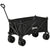 Outsunny Folding Garden Trolley, Outdoor Wagon Cart with Carry Bag, for Beach, Camping, Festival, 120KG Capacity, Black