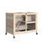 PawHut Wooden Rabbit Hutch Guinea Pigs House Bunny Small Animal Cage W/ Pull-out Tray Openable Roof Wheels 91.5 x 53.3 x 73 cm