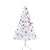 HOMCOM 4.9ft Artificial Christmas Tree Holiday Home Decoration with Xmas Ornaments and Metal Stand, White