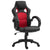 Vinsetto Ergonomic High Back Swivel Desk Chair, Faux Leather, Adjustable, Home Office Comfort, Black & Red