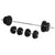 HOMCOM 65kg Adjustable Barbell Weights Set, 2 in 1 Dumbbells and Barbell Set with Knurled Bar, Free Weights Training Equipment for Home Gym Exercise