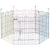 PawHut Pet Playpen: Six-Panel Crate with Door, Versatile for Indoor & Outdoor Use, Easy Assembly