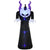 Outsunny 7ft Inflatable Halloween Ghost with Horns, Blow-Up Outdoor LED Display with Flame Effect for Garden, Lawn, Party, Holiday