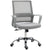 Vinsetto Ergonomic Office Chair, Mesh Desk Chair with Adjustable Armrest & 360 Swivel Wheels, Grey