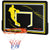 sportnow Wall Mounted Basketball Hoop Mini Basketball Hoop and Backboard for Kids and Adults, Outdoor and Indoor