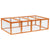 Pawhut Wooden Rabbit Hutch Outdoor, Guinea Pig Hutch, Bunny Cage with Wire Mesh Safety Rabbit Run and Play Space 181 x 100 x 48 cm