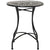 Outsunny Mosaic Side Table, 60cm Round Bistro Coffee Table, Plant Stand for Indoor, Outdoor, Garden, Patio, Balcony, Grey