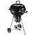 Outsunny Freestanding Charcoal Barbecue Grill Garden Portable BBQ Smoker w/ Wheels, Storage Shelves and On-body Thermometer, Black