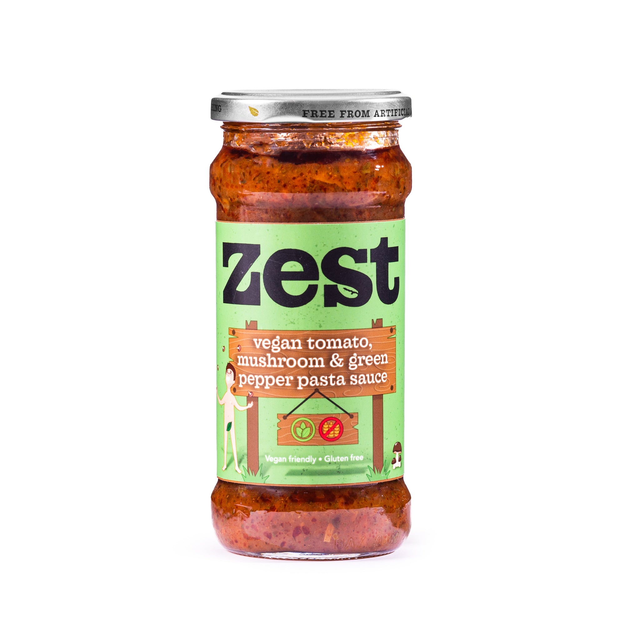 Zest Tomato, Mushroom & Green Pepper Pasta Sauce (340g)